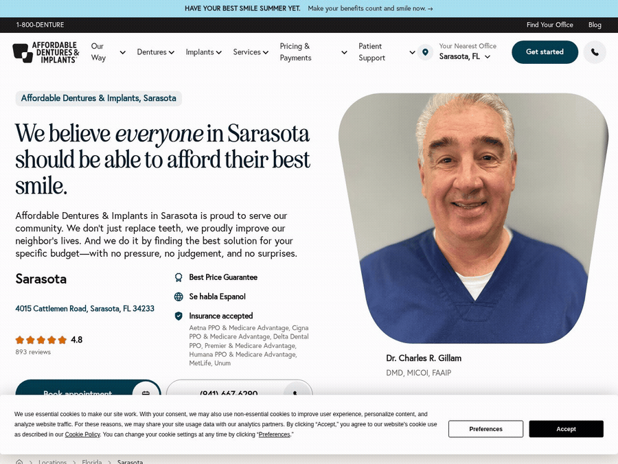 Affordable Dentures & Implants — Affordable Dentures & Implants, Sarasota FL