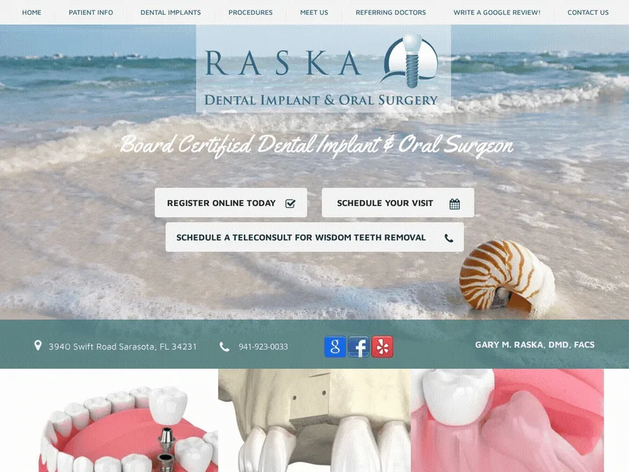 Dr. Gary M. Raska — Raska Dental Implant & Oral Surgery, Sarasota FL