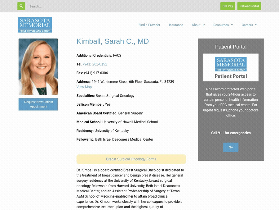Dr. Sarah C. Kimball