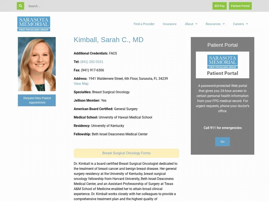 Dr. Sarah C. Kimball