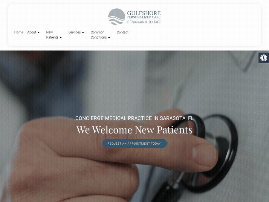 Dr. Thomas Arne Jr., DO, FACC — Gulfshore Personalized Care, Sarasota FL