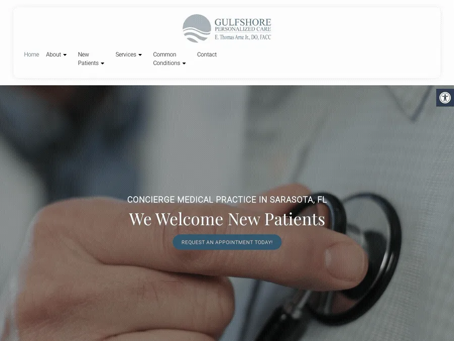 Dr. Thomas Arne Jr., DO, FACC — Gulfshore Personalized Care, Sarasota FL