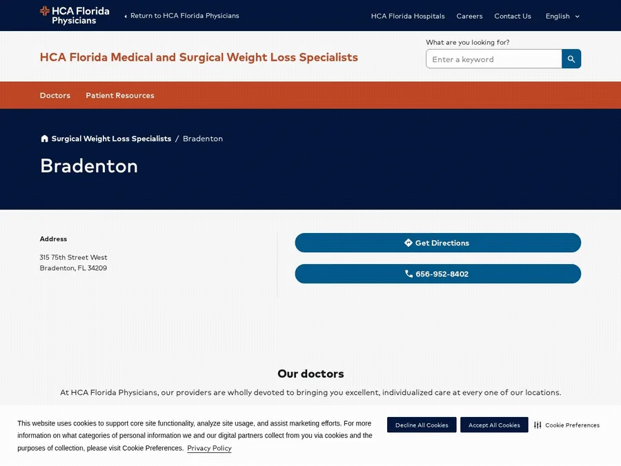 HCA Florida Surgical Weight Loss Specialists - Bradenton