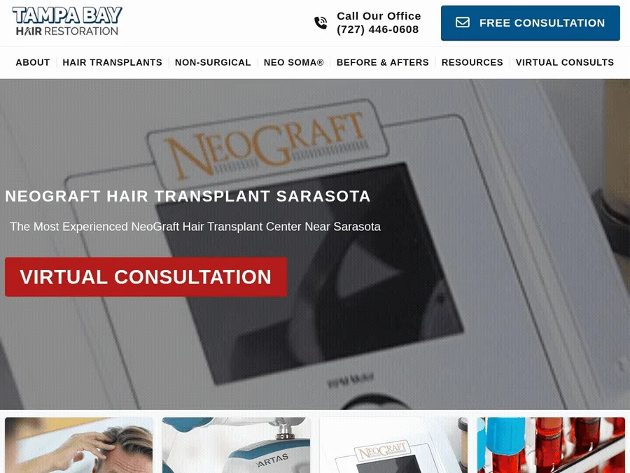 Dr. Michael Markou — Tampa Bay Hair Restoration, Sarasota (serving; clinic in Clearwater) FL