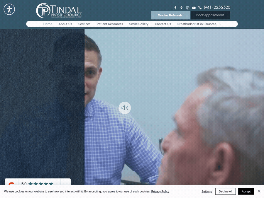 Dr. Ben Tindal — Tindal Prosthodontics, Sarasota FL