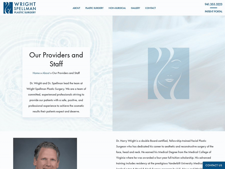 Dr. Harry V. Wright — Wright Spellman Plastic Surgery, Lakewood Ranch FL